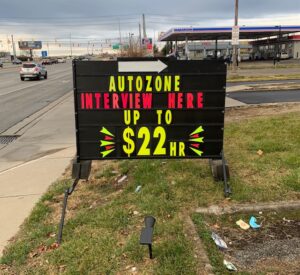 Sign rental services by Nice Site Marketing in Greenwood, Indiana, serving all of Indiana