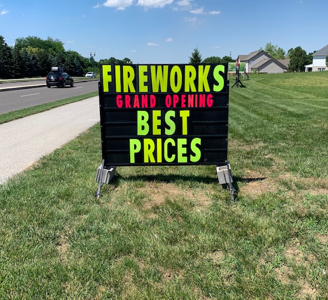 Sign rental services by Nice Site Marketing in Greenwood, Indiana, serving all of Indiana